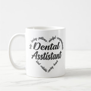 Mug Dental Assistant Heart Word Cloud