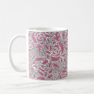 Mug Dentelle abstraite transparente romantique rétro v
