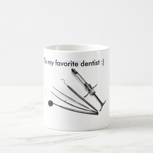 Mug Dentiste, dentiste, effiloche (Centre)