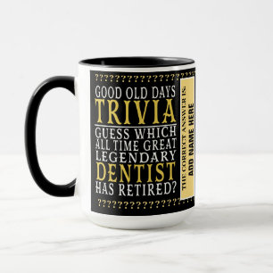 Mug Dentiste Funny Personnalisé Retraité, Retraite 