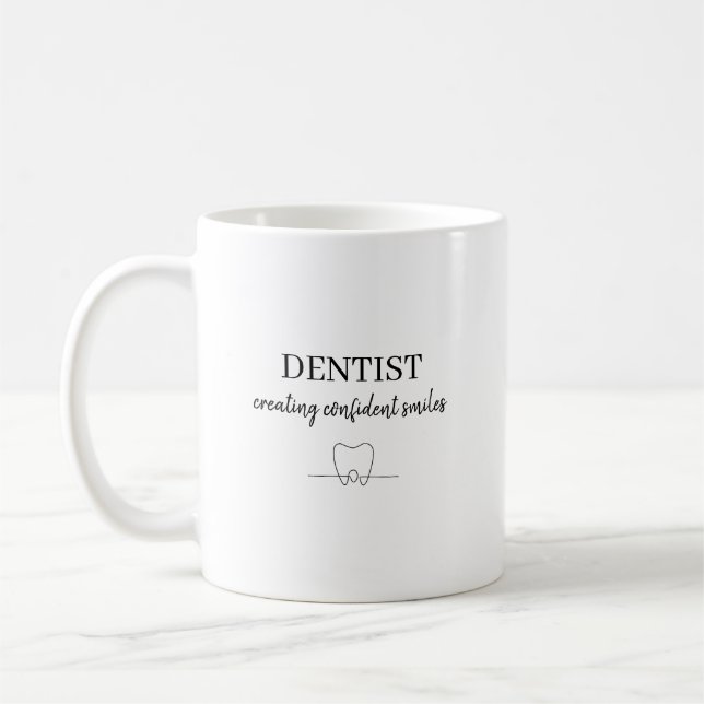 Mug Dentiste personnalisé créant des sourires confiant (Gauche)