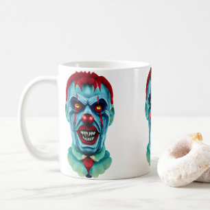 Mug Déplaisant Killer Clown Zombie Horror Art