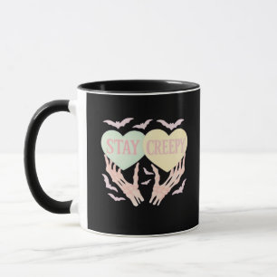 Mug Déplaisant - Squelette Tenue De Main Coeurs Douce 