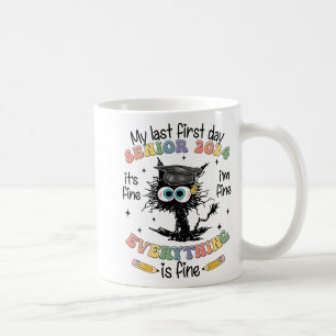 Mug Dernier Premier Jour Senior 2024 Retour À L'École 