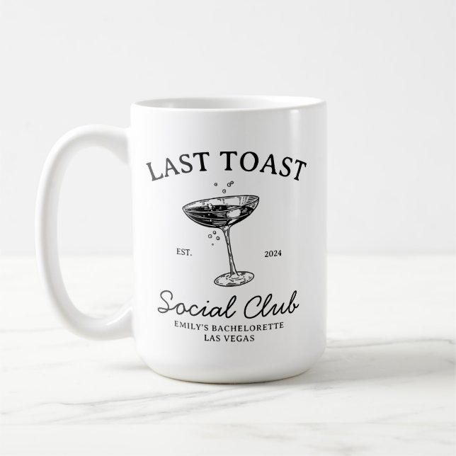 Mug Dernier toast Merch Boutique enterrement de vie de (Gauche)