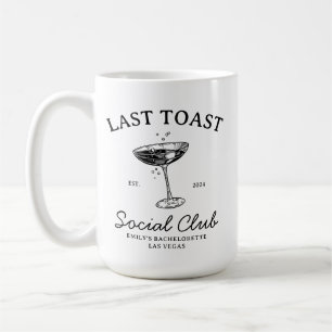 Mug Dernier toast Merch Club de fête pour enterrement 