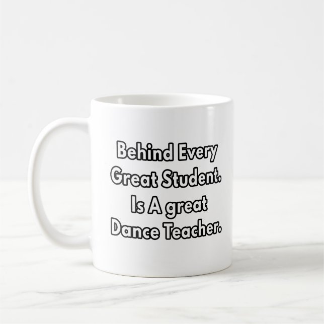 Mug Derrière chaque grand étudiant - cadeaux d'enseign (Gauche)