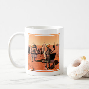 Mug Des Astronautes Mettent En Place Du Matériel Météo