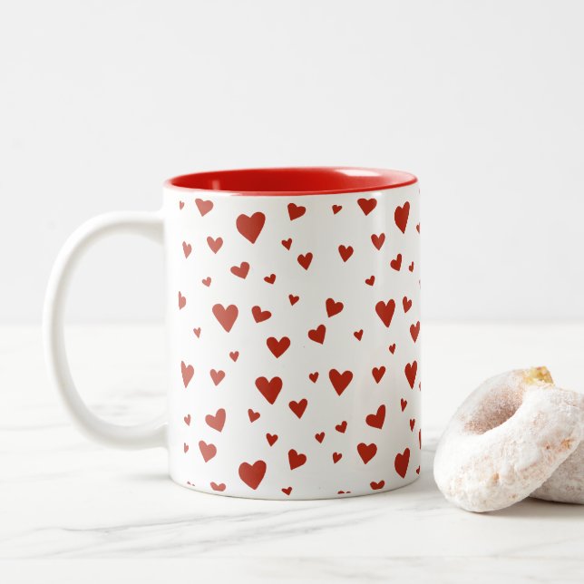 Mug des Coeurs rouges (Avec donut)