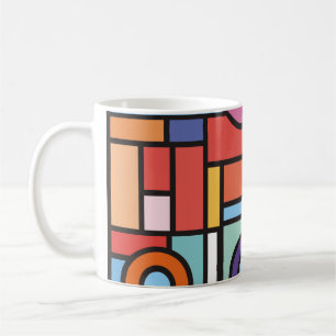 Mug Des éléments géométriques tendance memphis design.
