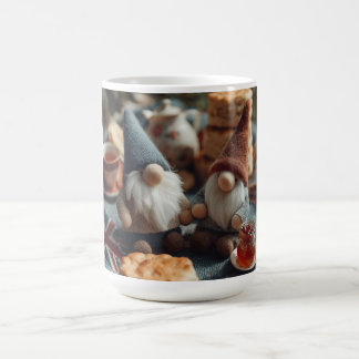 Mug Des Gnomes Patriotiques Appréciant Le Thé Anglais