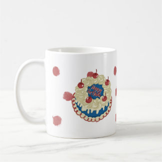 Mug Des gorgées douillettes avec une cerise sur le des
