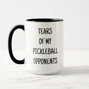 Mug Des larmes de mes adversaires de Pickleball Sport 
