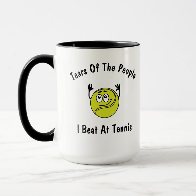 Mug Des Larmes Des Gens Que Je Bats Au Tennis (Gauche)