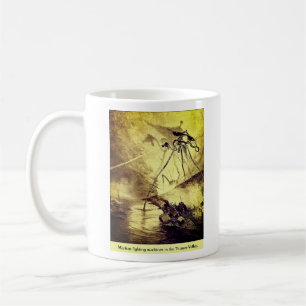 Mug Des martiens déchargeant des Rayons de Chaleur