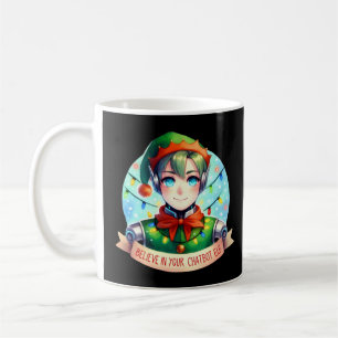 Mug Des mèmes de Chatbot de Noël drôles croient en vot