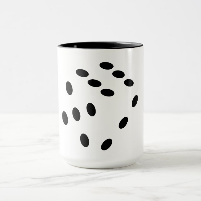 Mug Des pierres de cuisson, des dés. Jeux de hasard, j (Centre)