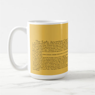 Mug Des premiers les commandements ancêtres sur