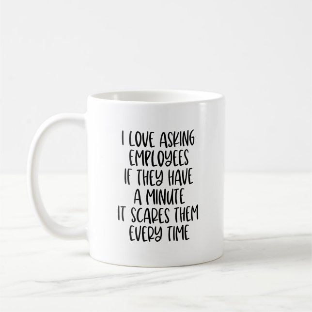 Mug des ressources humaines amusantes (Gauche)