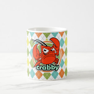 Mug Désagréable ; Motif à motifs de losanges color