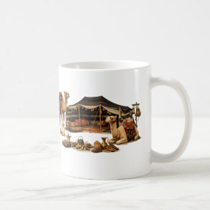 Mug Désert d'Arabie, Tente Bédouine, Camping Désertiqu