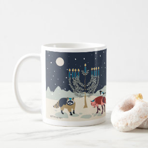 Mug Désert de Menorah d'animaux de Hanoukka
