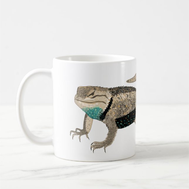 Mug Desert Spiny Lizard Art Reptile Animal unique (Gauche)