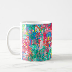 Mug desi de tissu d'illustration numérique abstraite t