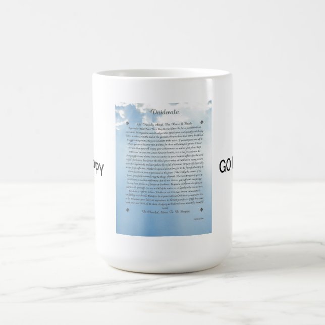 Mug DESIDERATA poème et texte (Centre)