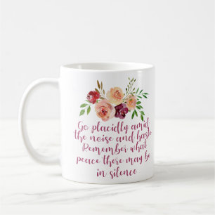 Mug Desiderata Poème Méditation pacifique