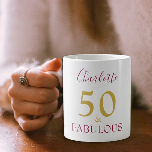 Mug Design 50 et Fabulous Gold 50e anniversaire