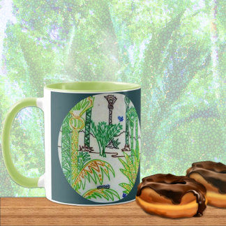 Mug Design circulaire Forêt de palmiers