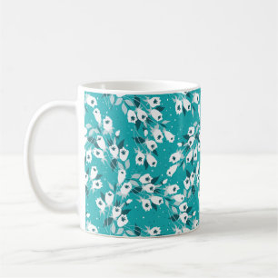 Mug Design d'art botanique Motif élégant à la fleur de