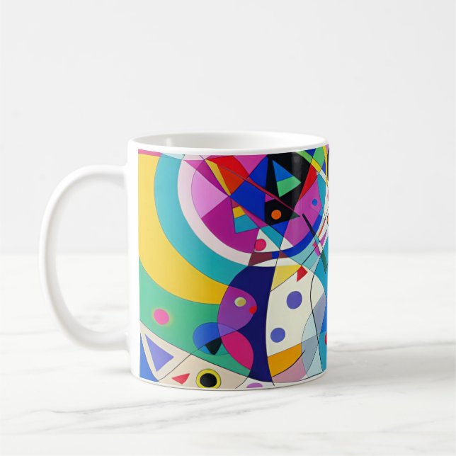 Mug Design d'art moderne Abstrait multicolore 009 (Gauche)