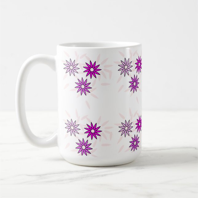 Mug Design de fleurs mignonnes (Gauche)