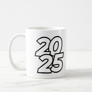 Mug Design de la fête du Nouvel An 2025 avec mode