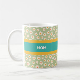 Mug Design de la mère de style vintage, motif floral