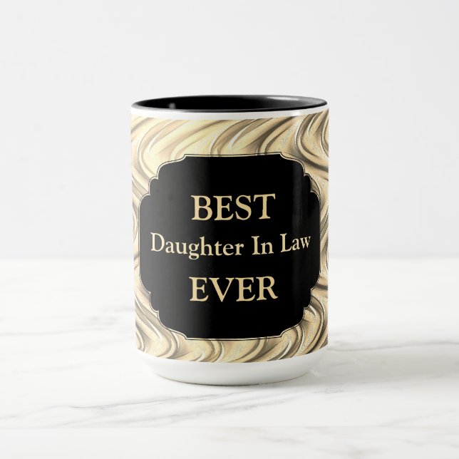 Mug Design de luxe "Meilleure fille en droit jamais" (Centre)