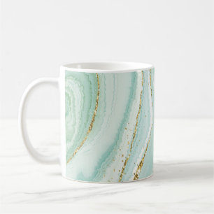 Mug design de marbre liquide peint à la main élégant a