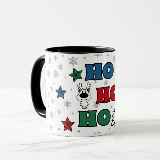 Mug Design de Noël Ho-Ho-Ho (Devant gauche)