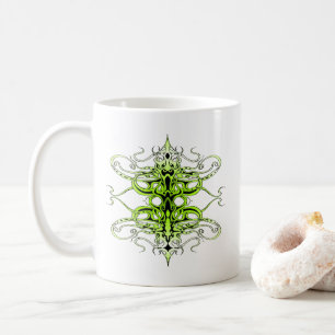 Mug Design de tatouage Tribal Personnalisé Vert