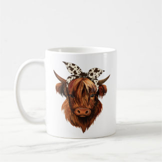 Mug Design de tête de vache Highland