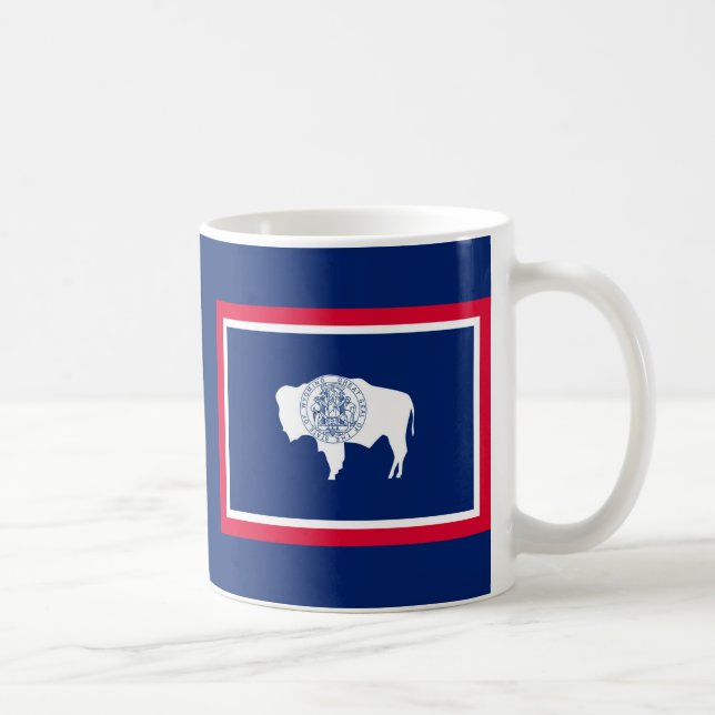 Mug Design du drapeau d'état du Wyoming (Droite)