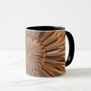 Mug Design en coquille de ventilateur de fleurs art dé