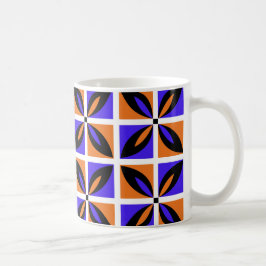 Mug Design floral géométrique audacieux