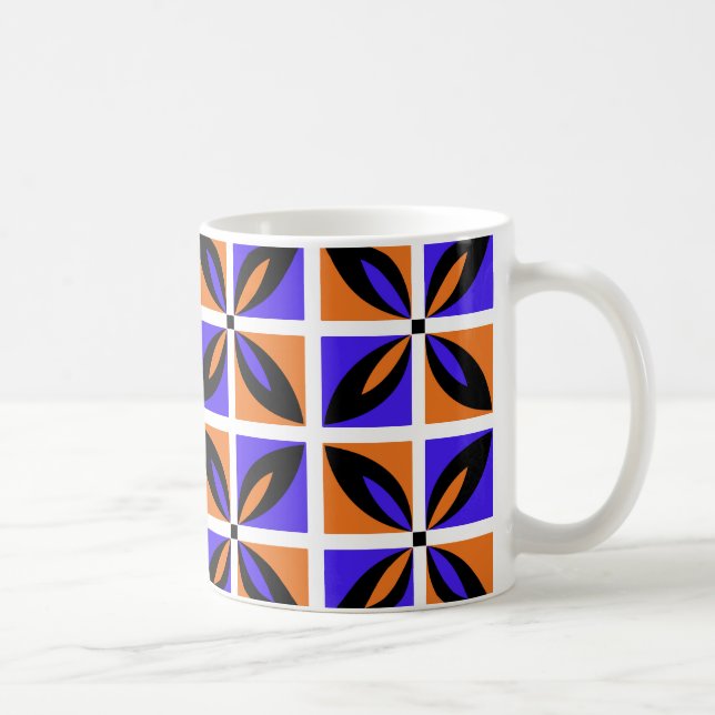 Mug Design floral géométrique audacieux (Droite)