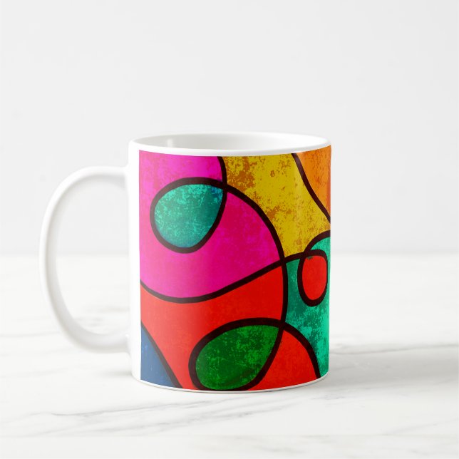 Mug Design graphique arrière - plan Abstrait (Gauche)