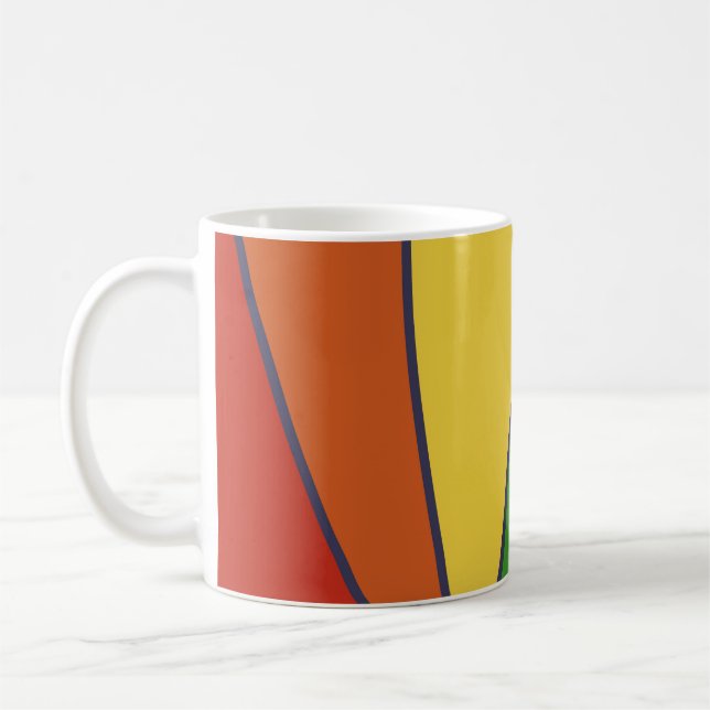 Mug Design graphique original arc-en-ciel, LGBTQ (Gauche)