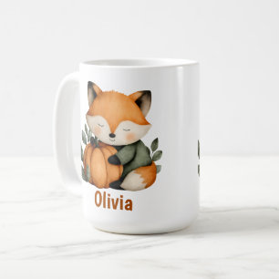 Mug Design Halloween Citrouille Fox personnalisé