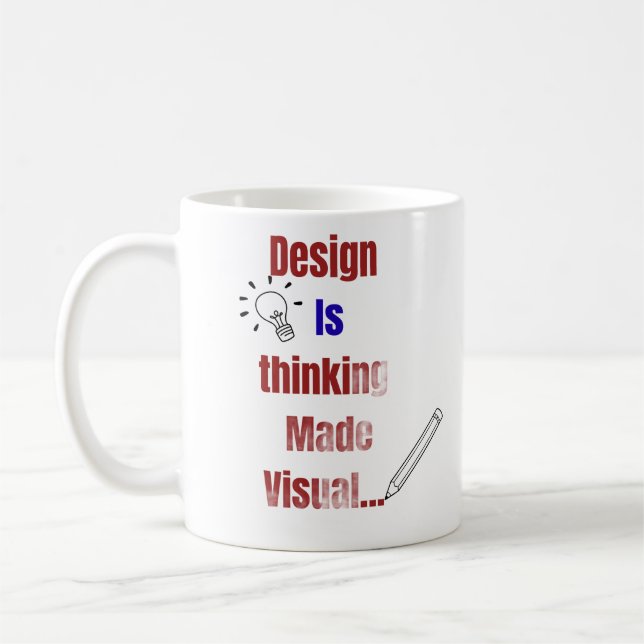 Mug Design Is Thinking Made Visual – Minimal Graphic D (Gauche)